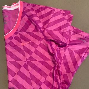 Nike Sport Pro Running Shirt - M - DriFit - Pink